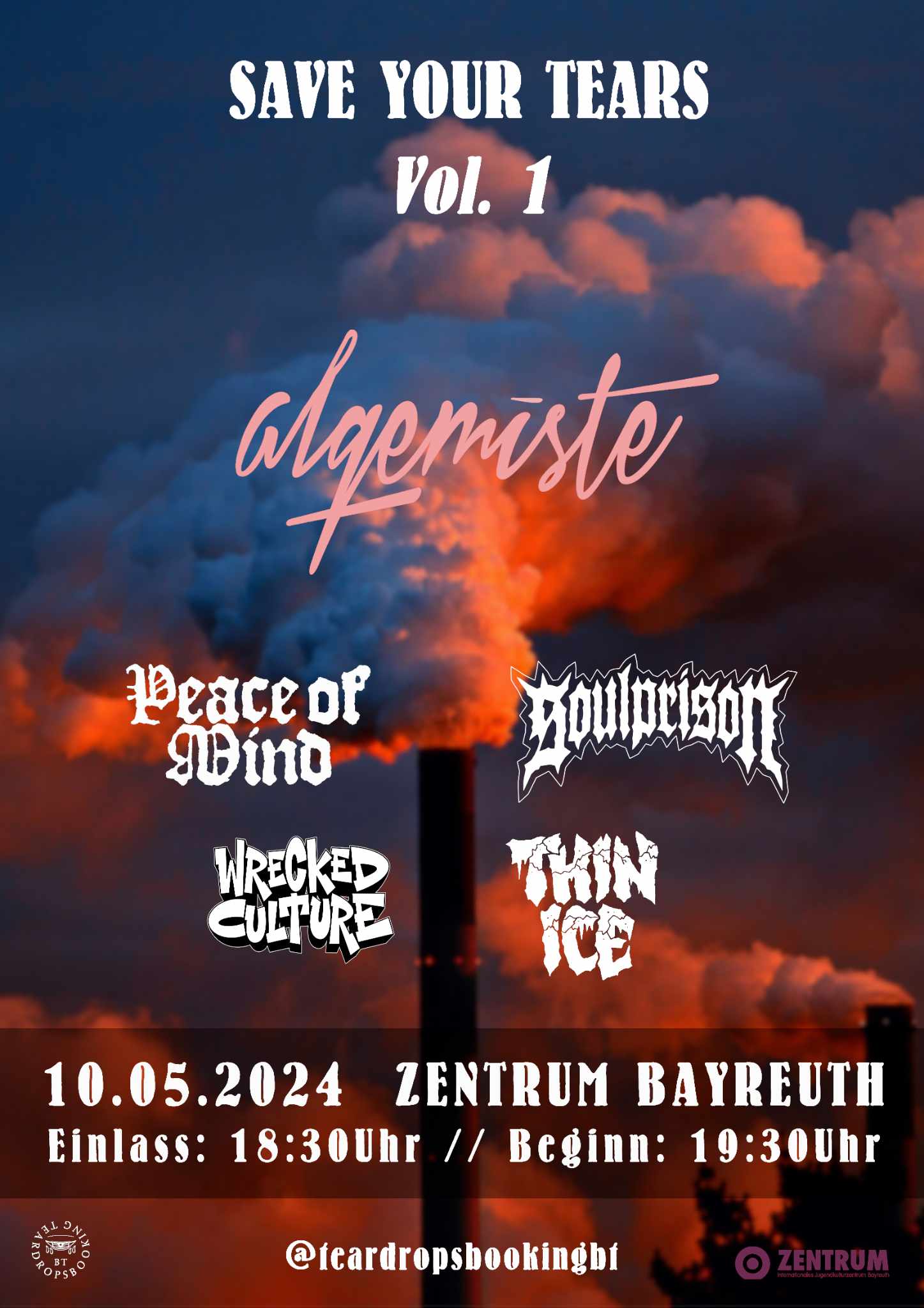 2024-05-10 - Zentrum Bayreuth - Wrecked Culture, Peace Of Mind, Soulprison, Thin Ice, alqemiste