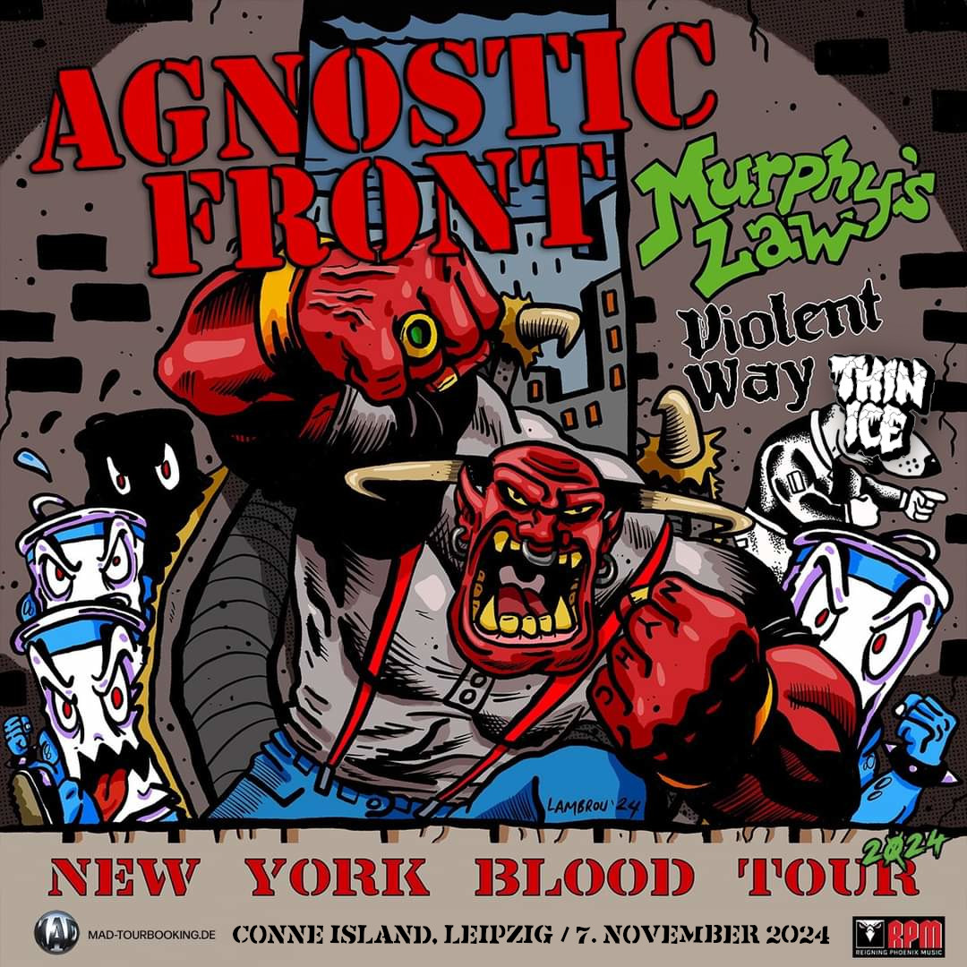 2024-11-07 - Conne Island, Leipzig - Agnostic Front, Murphys Law, Violent Way, Thin Ice